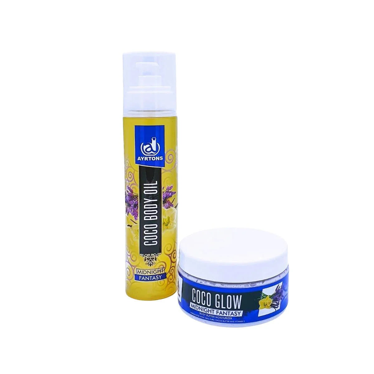 AYRTONS Coco Body Oil and Coco Glow Body Butter Bundle - Midnight Fantasy